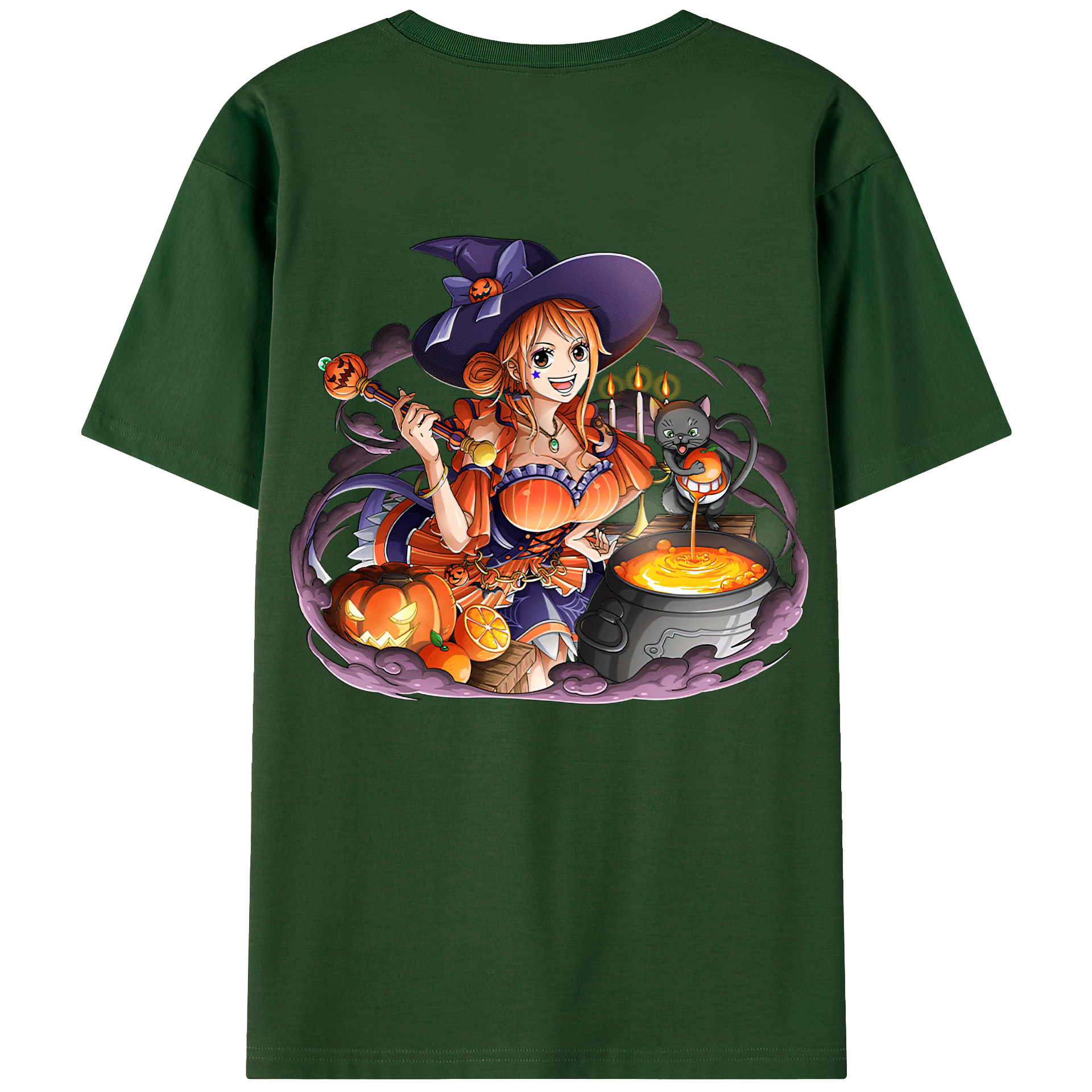 ワンピース ナミ ONE PIECE Nami 綿100％半袖Tシャツ（背面プリント）